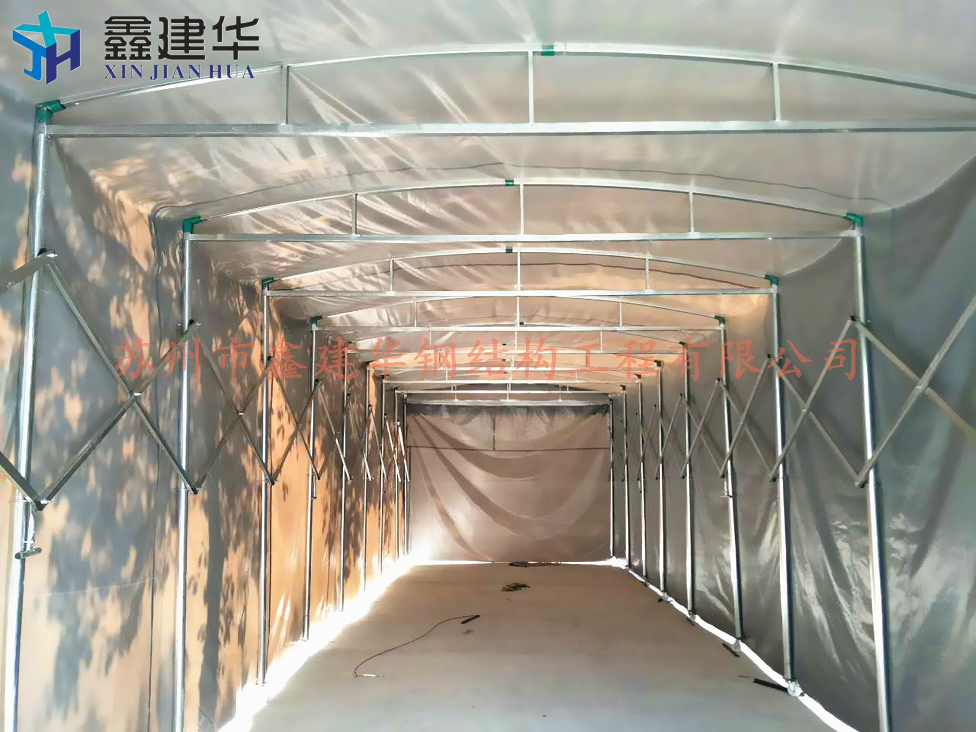 伸縮推拉篷大型倉庫雨棚遮陽雨篷倉圖片/伸縮推拉篷大型倉庫雨棚遮陽雨篷倉樣板圖 (4)