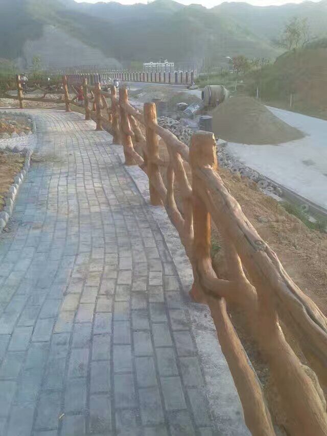 塑石仿木欄桿圖片