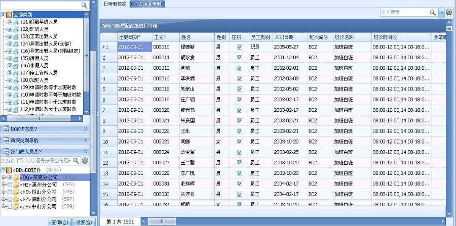 专业人事考勤薪资系统