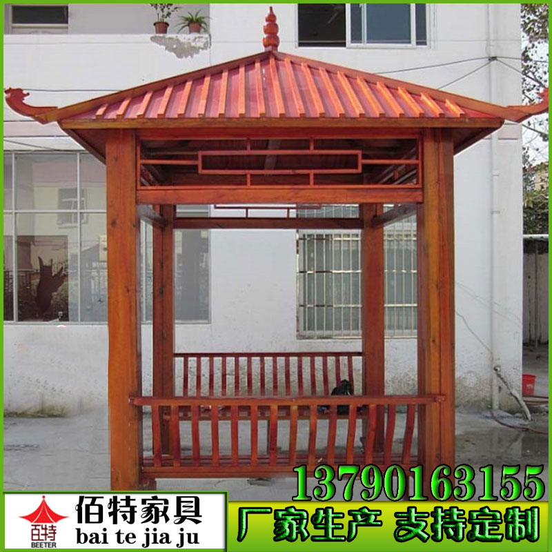 戶外防腐木涼亭葡萄架 東莞廠家圖片