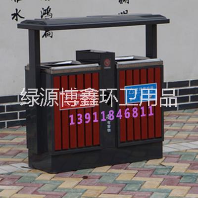 LY2046塑木分類垃圾桶圖片