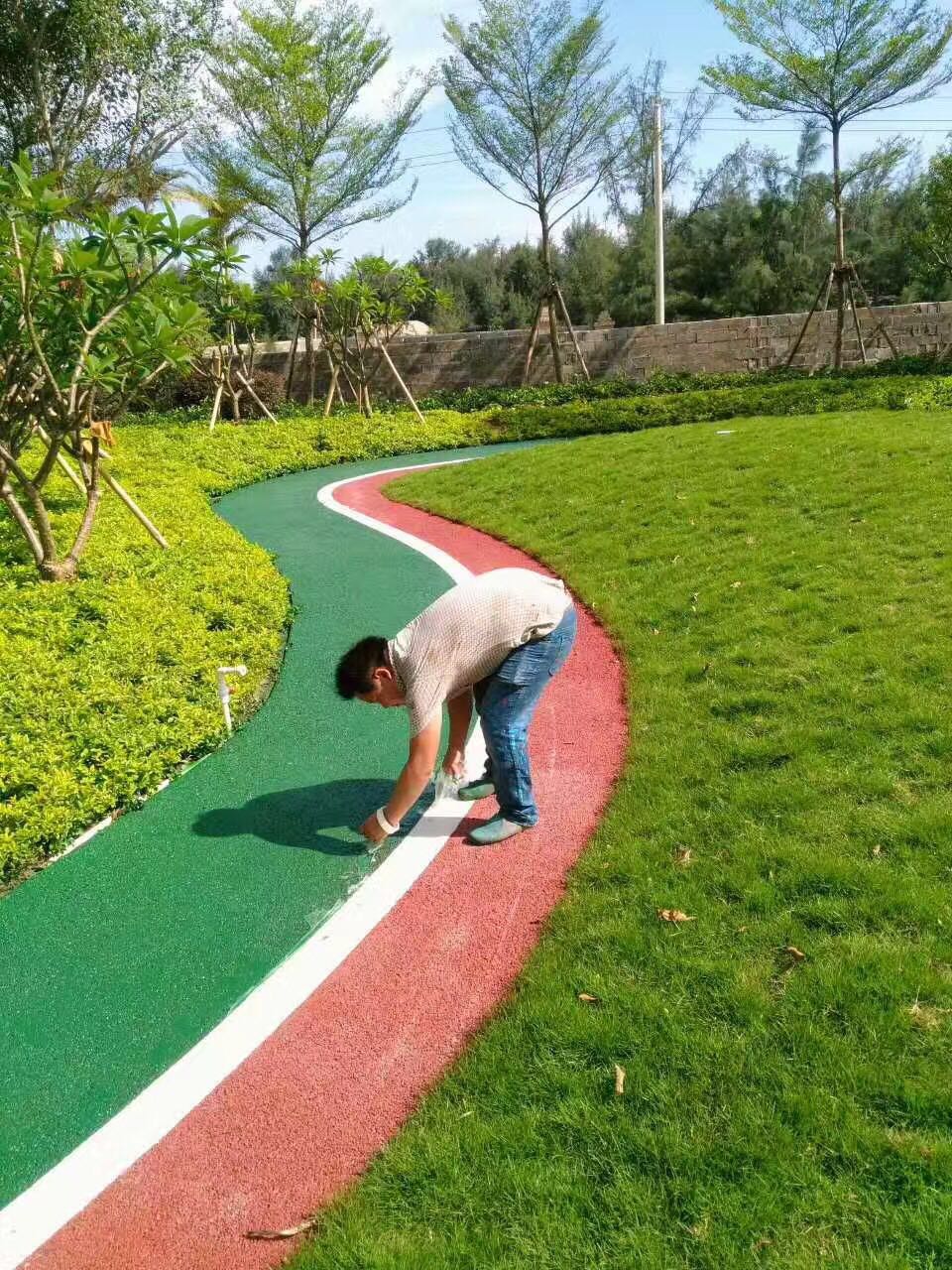 廠家承接 彩色混凝土地坪 生態(tài)透水混凝土 透水地坪道路