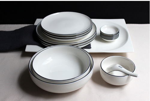 ZEROKYCLAN西餐具套裝白色早餐盤牛排盤湯碗米飯碗A等 原創(chuàng)品牌 白色早餐盤牛排盤湯碗米飯碗