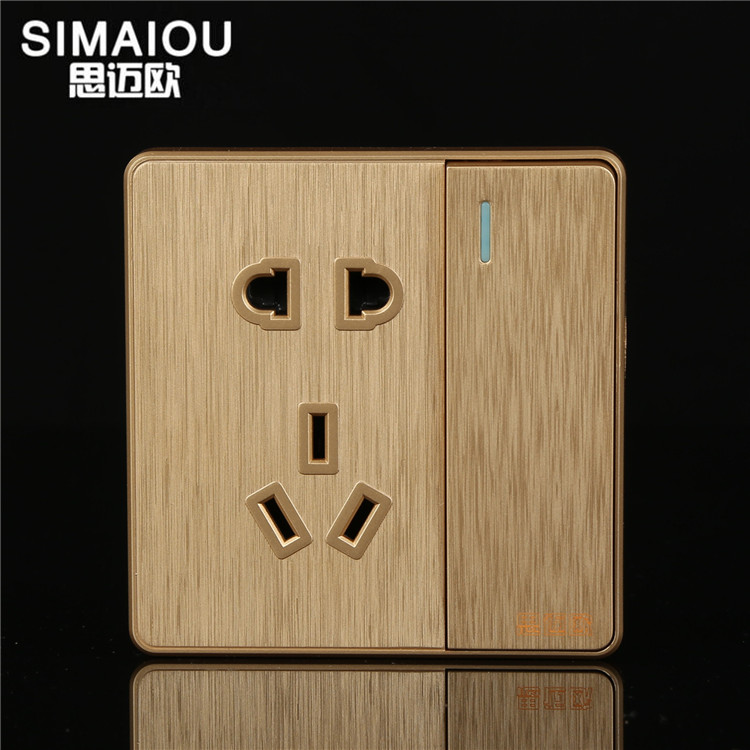 一開五孔單插座圖片/一開五孔單插座樣板圖 (1)