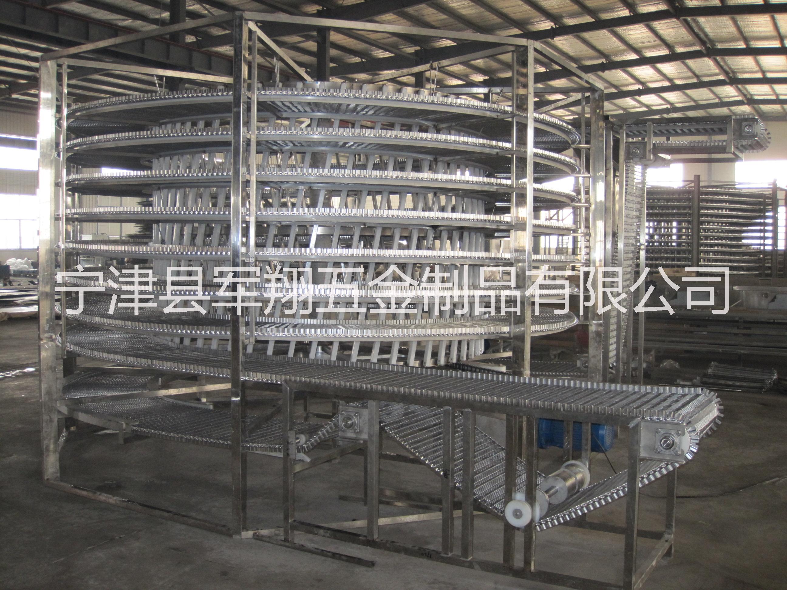 食品用面包螺旋型輸送帶 食品用面包螺旋型輸送帶鏈板旋轉(zhuǎn)塔