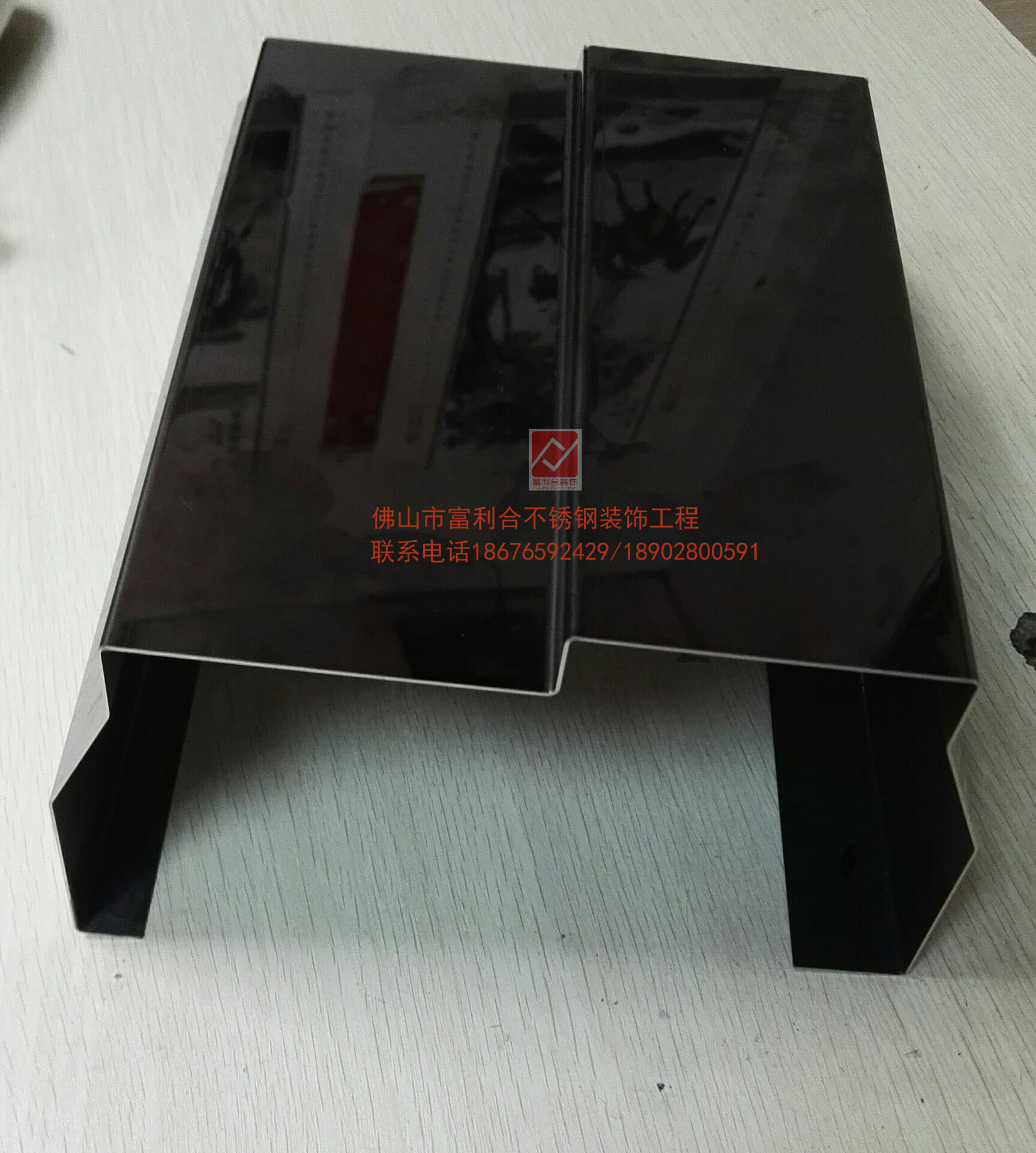 鏡面黑鈦電梯門套 酒店黑鈦無指紋門套 門套包邊