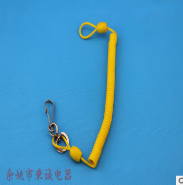 鑰匙扣掛鏈 多色彩*繩 豬膽扣彈簧線