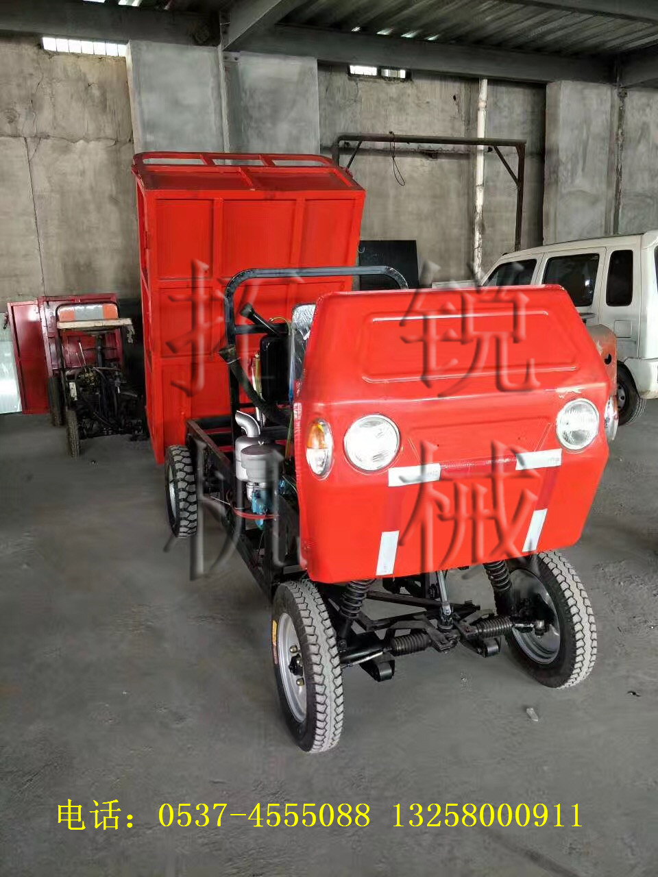 臨高建筑工地電動三輪車 拓銳工程拉漿拉磚工程車