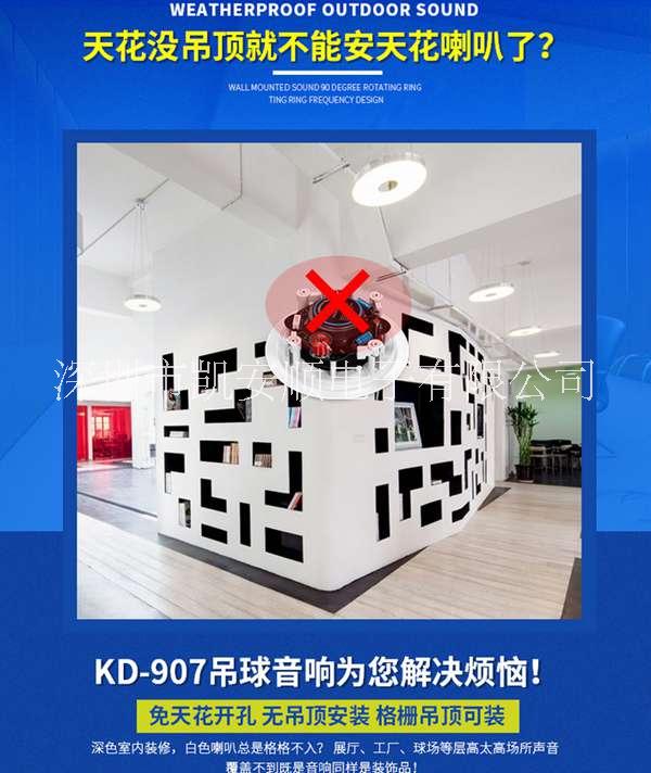 EodExo KD907背景音乐吊球音响天花喇叭吸顶吊式音箱