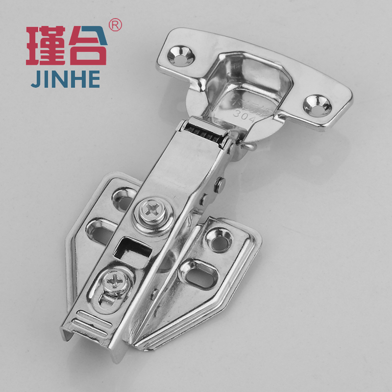 1.2不銹鋼櫥柜衣柜飛機(jī)煙斗合頁鉸鏈 阻尼液壓緩沖固定門鉸鏈五金