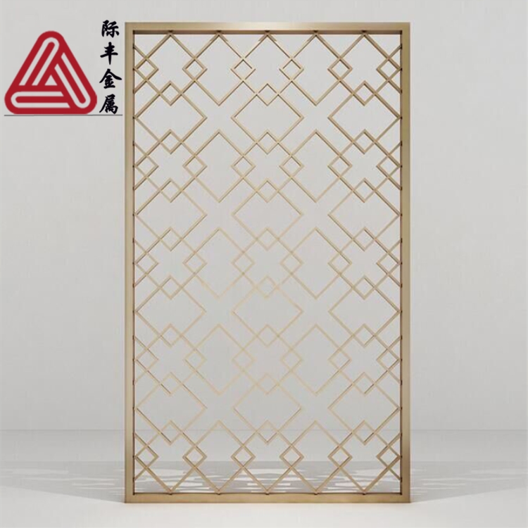鏡面玫瑰金不銹鋼入門隔斷圖片/鏡面玫瑰金不銹鋼入門隔斷樣板圖 (2)