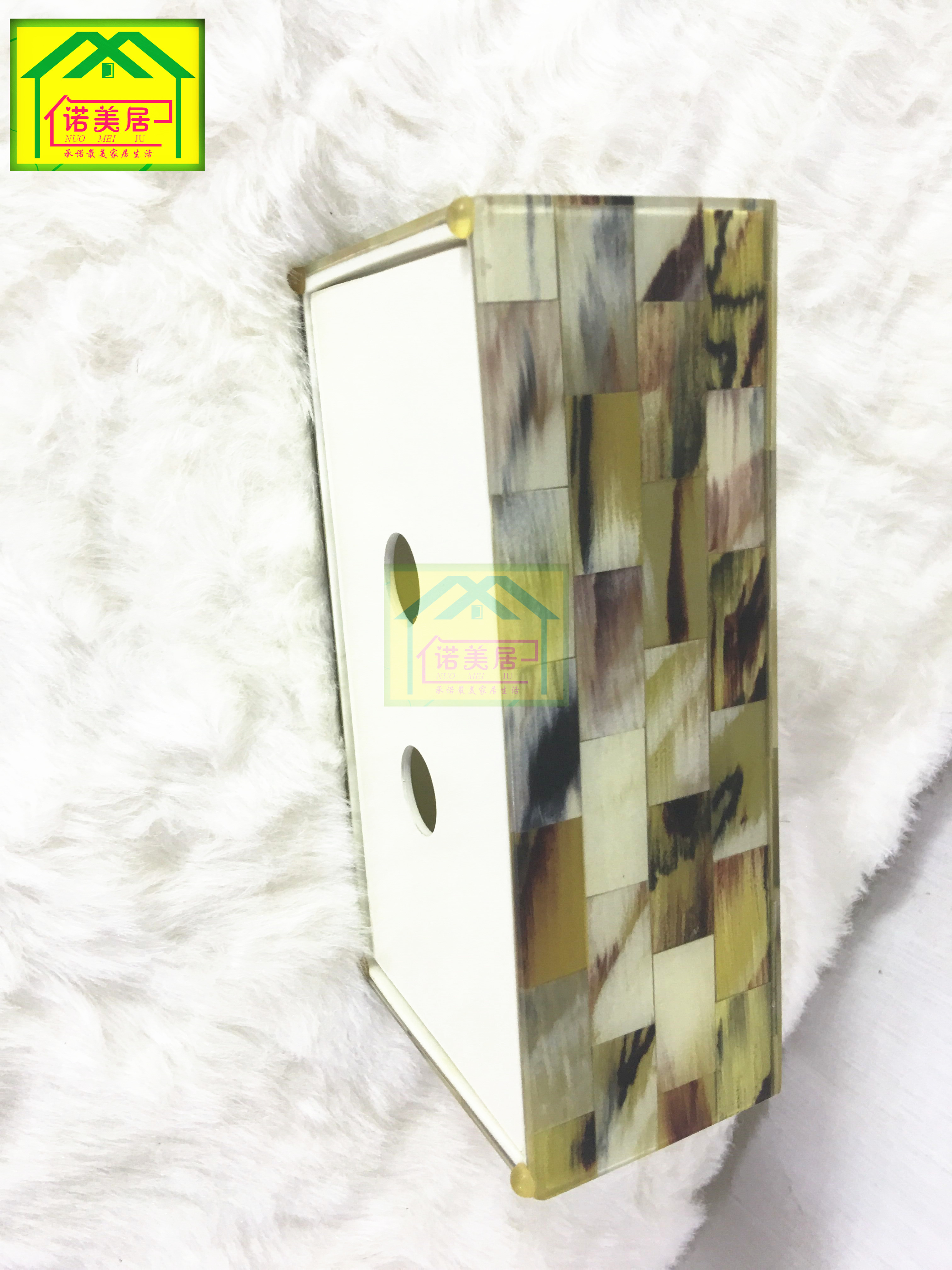 酒店用品套件 長(zhǎng)方形仿牛角紙巾盒圖片/酒店用品套件 長(zhǎng)方形仿牛角紙巾盒樣板圖 (3)