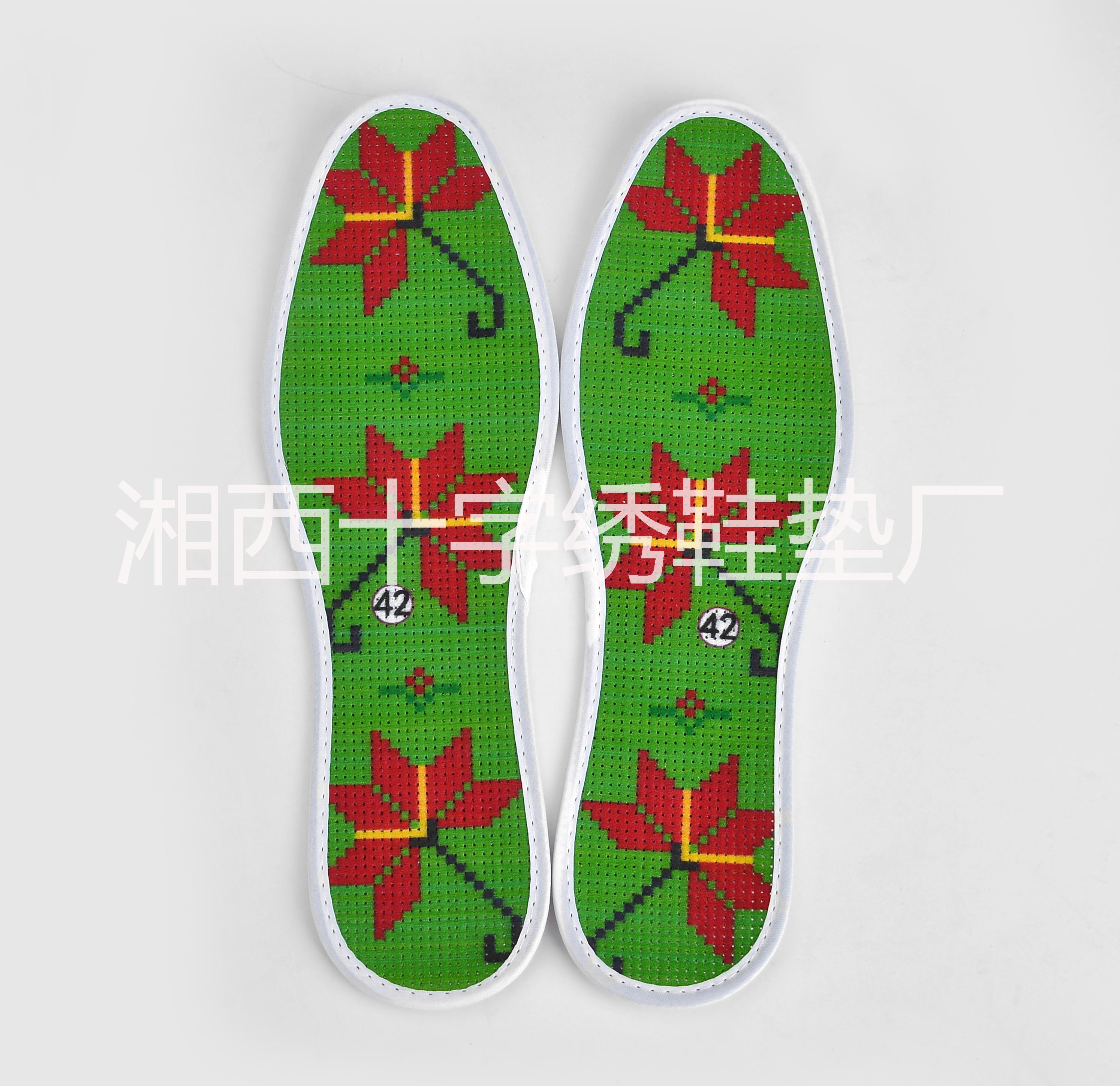 印花十字繡針孔半成品鞋墊圖片/印花十字繡針孔半成品鞋墊樣板圖 (2)