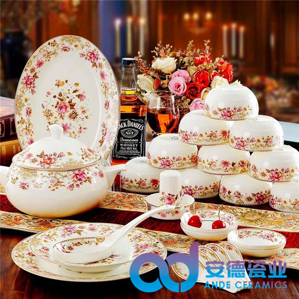 定做景德鎮(zhèn)餐具 手工制作陶瓷餐具 活動禮品餐具