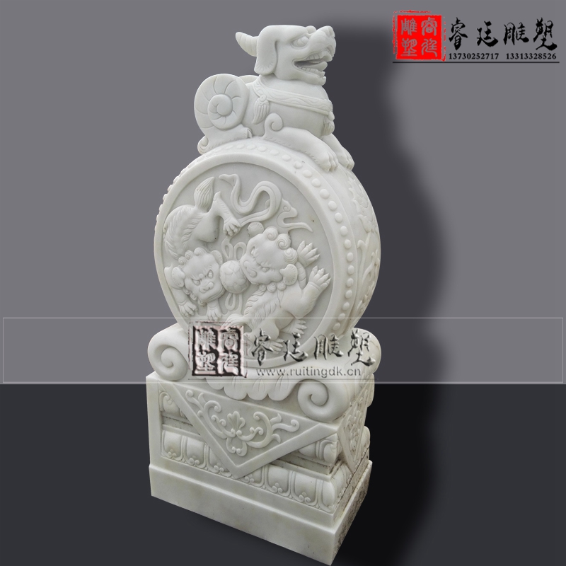 石雕抱鼓圖片/石雕抱鼓樣板圖 (1)