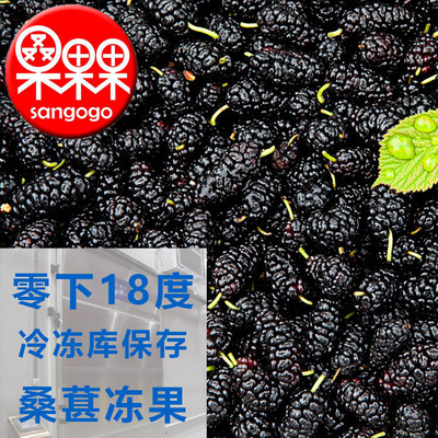 桑葚凍果攀西速凍桑椹冷凍黑桑葚圖片