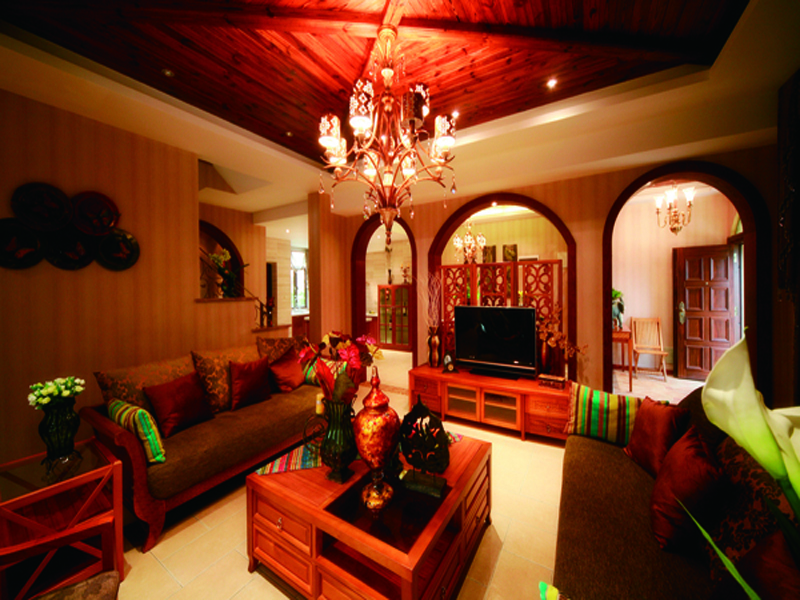 新漢城100平米東南亞風(fēng)格裝修設(shè)