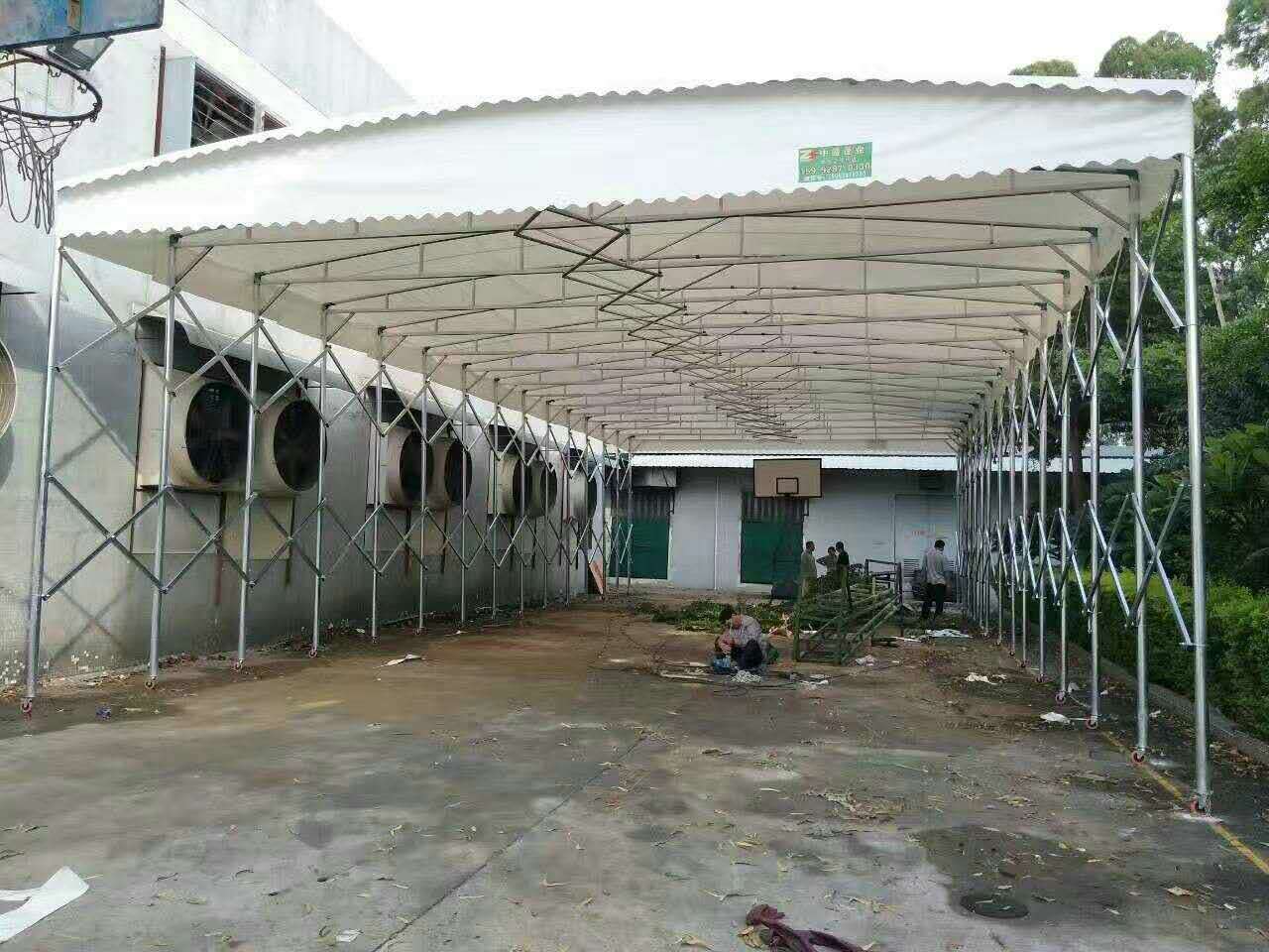 廠家定制 活動(dòng)遮陽(yáng)蓬工地遮陽(yáng)雨棚大排擋推拉篷 大型倉(cāng)庫(kù)帳蓬