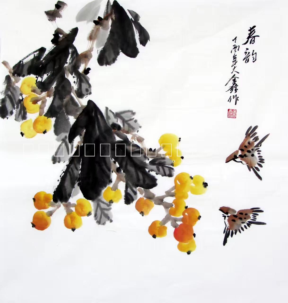 現(xiàn)代簡約中式純手繪水墨花鳥裝飾畫圖片/現(xiàn)代簡約中式純手繪水墨花鳥裝飾畫樣板圖 (3)