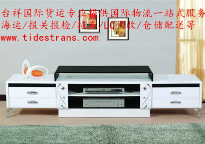 供應大陸電視柜海運到臺灣，包稅包清關