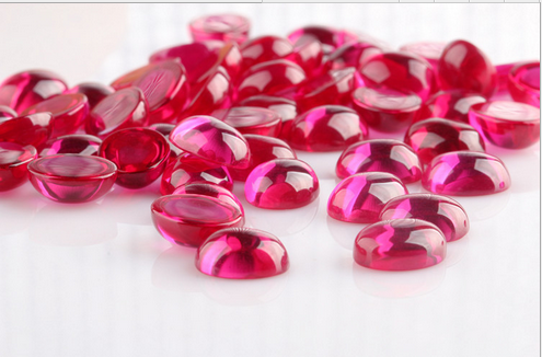 平底橢圓紅剛玉圖片