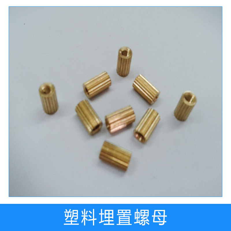 塑料預(yù)埋螺母，塑料埋置螺母，塑膠預(yù)埋滾花銅螺母M1.2~M10銷售