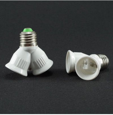 E27-2E27轉(zhuǎn)換燈座圖片/E27-2E27轉(zhuǎn)換燈座樣板圖 (4)