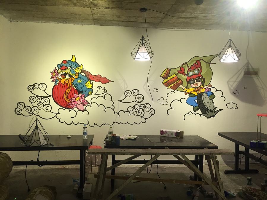 手繪墻圖片/手繪墻樣板圖 (1)