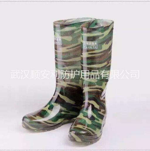 迷彩男式高筒雨鞋圖片