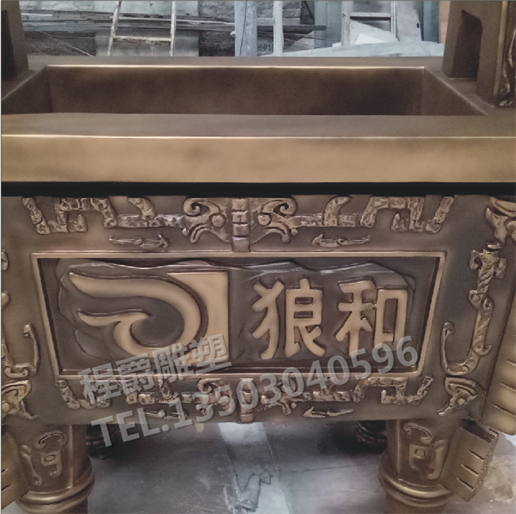 玻璃鋼仿青銅鼎雕塑圖片/玻璃鋼仿青銅鼎雕塑樣板圖 (3)