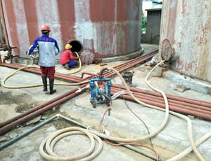 菏澤500立方燃料油罐清洗煒興公司應(yīng)急處理