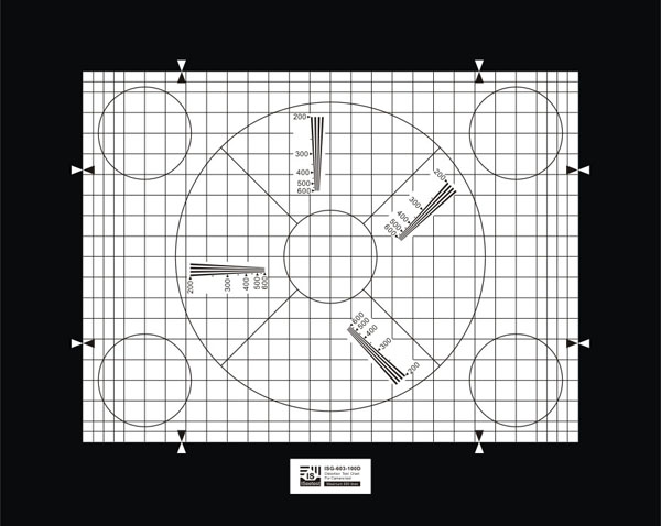 透射式分辨率畸變綜合測試卡圖片