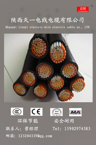 陜西天一電纜KVVR控制軟電纜圖片/陜西天一電纜KVVR控制軟電纜樣板圖 (1)