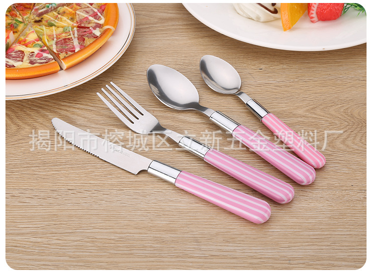 糖果條紋餐具圖片/糖果條紋餐具樣板圖 (3)