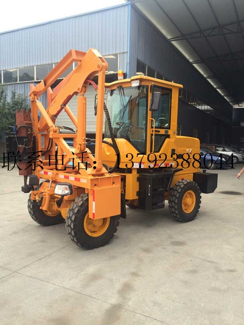 公路護欄打樁機 護欄打樁機圖片圖片