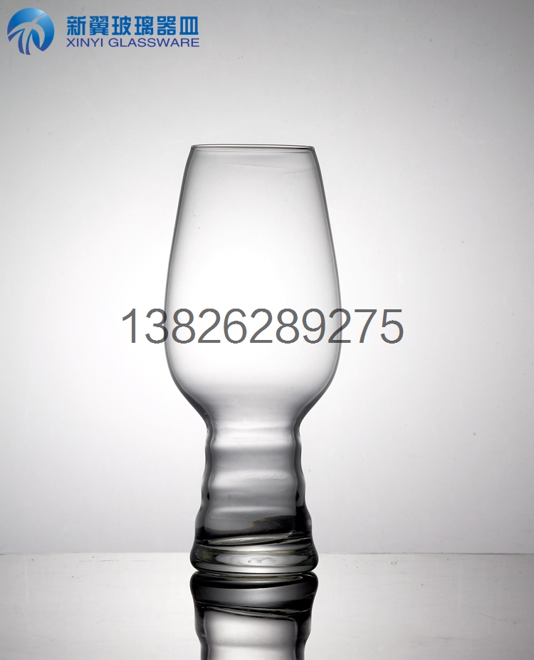 酒吧用人工吹制水晶玻璃啤酒杯圖片