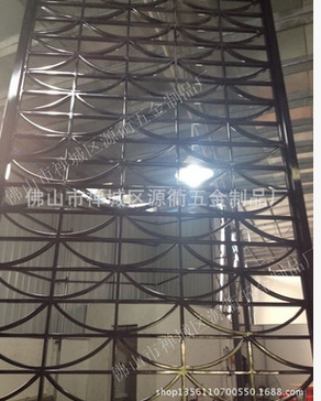 古典黑鈦不銹鋼屏風(fēng)圖片/古典黑鈦不銹鋼屏風(fēng)樣板圖 (1)