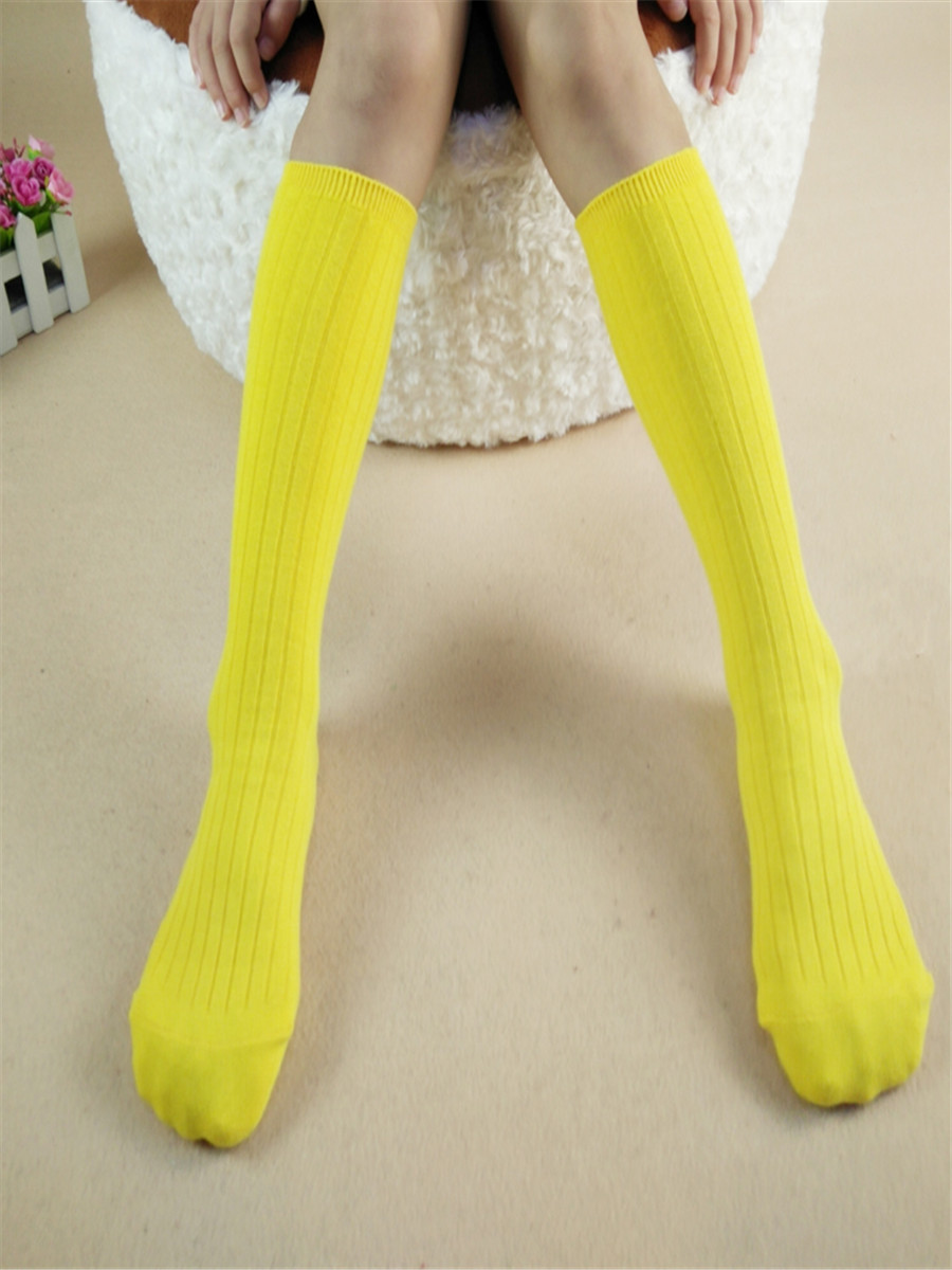 韓國精梳棉雙針粗豎條紋中筒襪圖片/韓國精梳棉雙針粗豎條紋中筒襪樣板圖 (4)