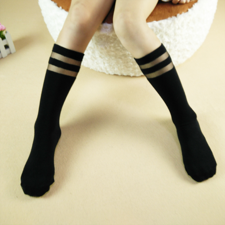韓國原宿風純棉中高筒襪圖片/韓國原宿風純棉中高筒襪樣板圖 (4)