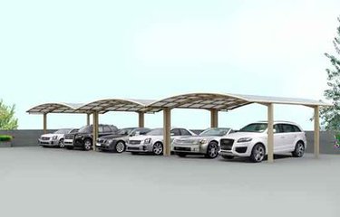 車棚膜結(jié)構(gòu)車棚圖片/車棚膜結(jié)構(gòu)車棚樣板圖 (1)