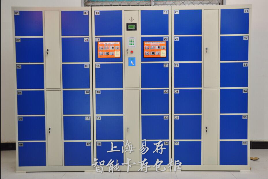 12門刷卡存包柜,易存電子寄存柜