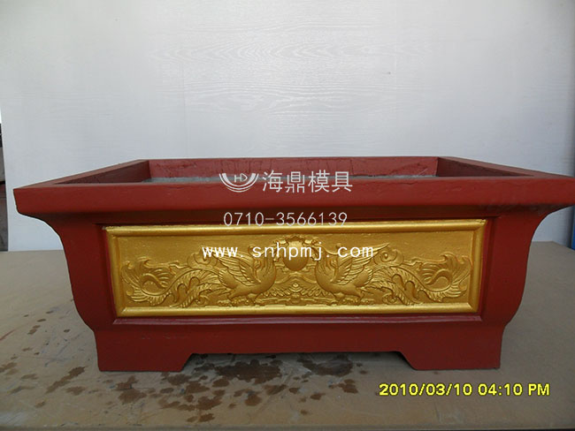 長方形水泥花盆模具，浮雕樣式圖片/長方形水泥花盆模具，浮雕樣式樣板圖 (1)