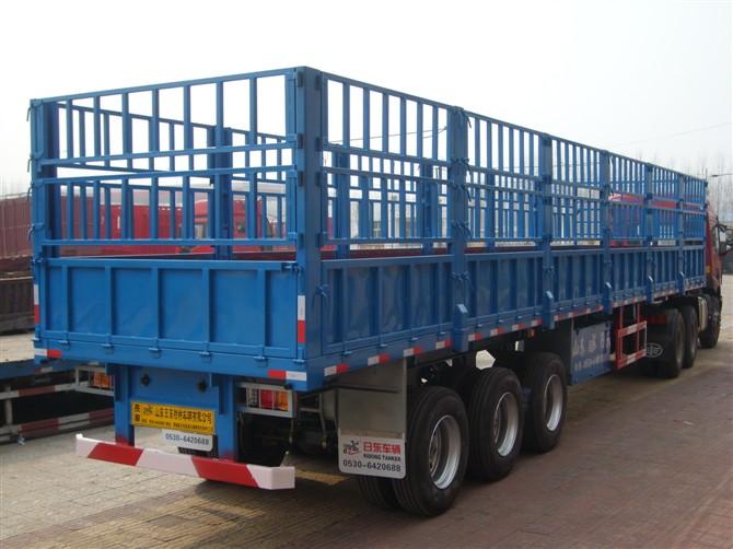 倉柵自卸半掛車圖片/倉柵自卸半掛車樣板圖 (3)