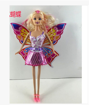11.5寸公主娃娃蝴蝶仙子opp、pvc袋裝超時(shí)尚玩具芭芘巴比娃娃批發(fā) 蝴蝶仙子娃娃