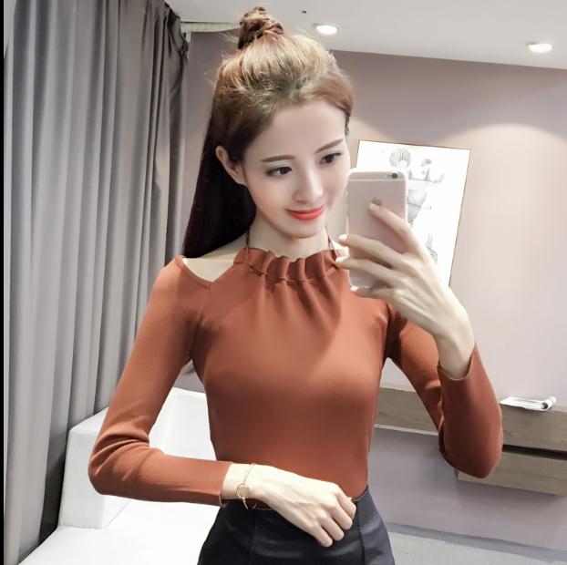 修身露肩T恤女圖片/修身露肩T恤女樣板圖 (3)