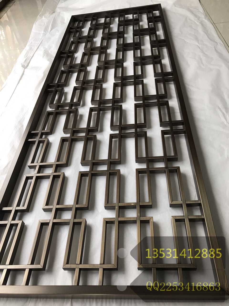 青古銅不銹鋼屏風(fēng)圖片/青古銅不銹鋼屏風(fēng)樣板圖 (2)