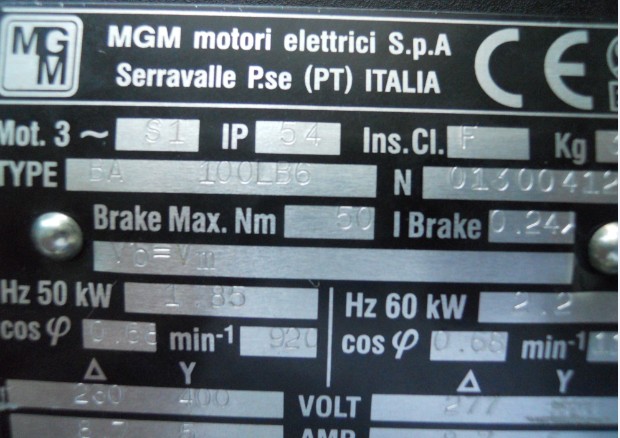 意大利MGM 剎車電機 馬達線圈圖片/意大利MGM 剎車電機 馬達線圈樣板圖 (2)