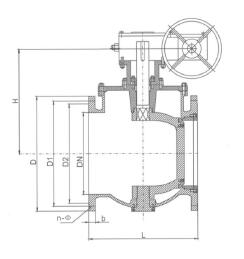 2205雙相鋼偏心半球閥