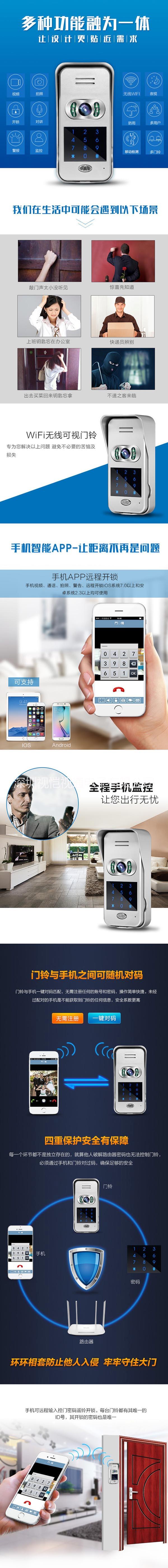 別墅可視門(mén)鈴圖片/別墅可視門(mén)鈴樣板圖 (3)