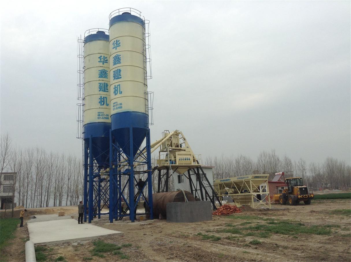 駐馬店新蔡HZS50混凝土攪拌站圖片